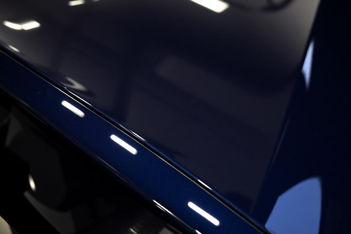 Car after professional wash — glossy and reflective